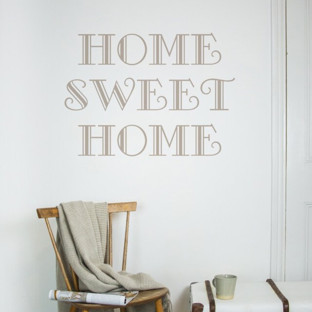 Home Sweet Wall Sticker - Decals Tattoo Art Quote Decor Decoration - image 1