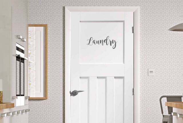 Laundry Room Vinyl Decal Peel & Stick Door Or Wall Decor - image 1