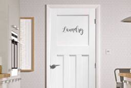 Laundry Room Vinyl Decal Peel & Stick Door Or Wall Decor - thumbnail 1