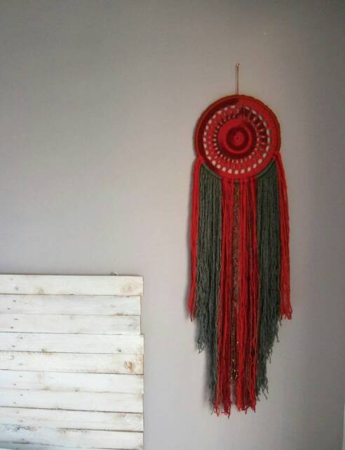 Bohemian Dream Catcher Colorful Fiber Wall Art For Bedroom Decor - image 1
