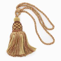 "D??copro Curtain & Drapery Tassel Tieback, Length 9 1/2"" - 24cm, Spread 30" - thumbnail 2