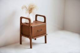 Wooden Nightstand, Bedside Table With Drawer, Table, Side Nightstand, Mid Century Night Stand, Scandinavian Decor - thumbnail 1