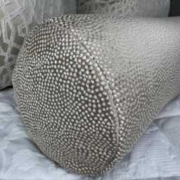 Luxurious Beige Bolster Cushion in Designer Guild Fabric - Champagne Home Decor - thumbnail 3