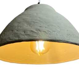 Unique Pendant Paper Mache Light For Kitchen Island - thumbnail 2