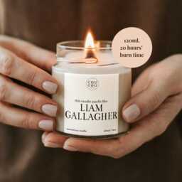 Liam Gallagher Candle, Funny Oasis Fan Gift, Luxury Soy Wax - thumbnail 2