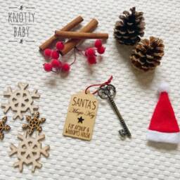 Personalised Santa's Magic Key, Santa Christmas Eve Box Fillers, Gift, Eve, Decoration, Tree - thumbnail 2