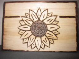 Woodburned Sunflower Wooden Box Keepsake True Friendship Friendship Box