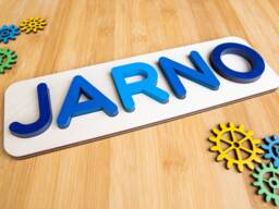 Personalized Baby Name Puzzle, Wooden Montessori Gift 1st Birthday, Toys Present For Toddler, Gift Boy, Early Learning/Playing - thumbnail 1