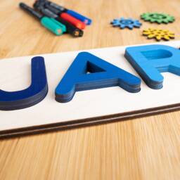 Personalized Baby Name Puzzle, Wooden Montessori Gift 1st Birthday, Toys Present For Toddler, Gift Boy, Early Learning/Playing - thumbnail 3