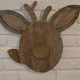 Reindeer - Reclaimed Pallet Wood Wall Art - thumbnail 3