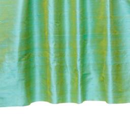 Sea Blue & Gold Silk Dupioni Curtain Panels - Rod Pocket, Grommet, Box Pleat, Three Pinch Tab Top & Plain Ring Top - thumbnail 3
