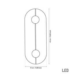 White Marble Led Wall Sconce - Brushed Brass Modern Lighting - thumbnail 3