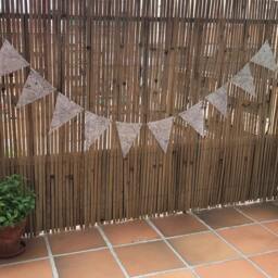 Glasgow Bunting - Paper Triangle Garland With 10 Flags From A Vintage Atlas - thumbnail 3