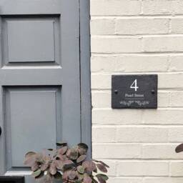 Rustic Slate House Sign Farmhouse Plaque Door Number 20 X 15cm - thumbnail 3