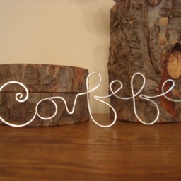 Custom Sign Wire Lettering Copper Silver Name Home Decor Party Favor - thumbnail 3