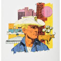 Reprint Of A Vintage Airline Travel Poster - Continental To Houston - thumbnail 2