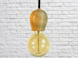 Wooden Pendant Light Scandinavian Handmade Bar Lights Minimalist Timber Pendant Lighting Wood Nordic Hanging Fixture Retro - thumbnail 1