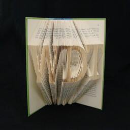 Initials - Acronyms 3 Letters Folded-Book Art Sculpture Valentine Gift Anniversary Boyfriend, Girlfriend, Wife, Hubby - thumbnail 3