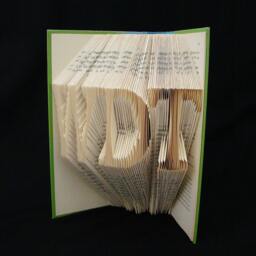 Initials - Acronyms 3 Letters Folded-Book Art Sculpture Valentine Gift Anniversary Boyfriend, Girlfriend, Wife, Hubby - thumbnail 2