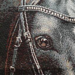 Jacquard Tapestry Cushion Cover Placed Horse Pattern 45x45 cm Trendy Interior Decoration - Decorative Housewarming Birthday - thumbnail 3