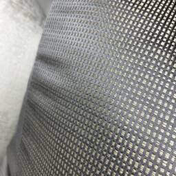 Momentum Accent Fabric By Harlequin Grey Steel - Beige Satin Weave Luxury Cushion Cover - thumbnail 3