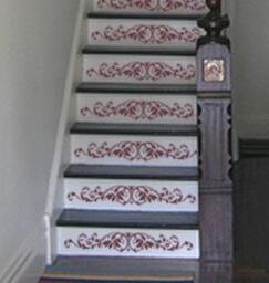 Staircase Stencil Westbury Stair Riser - Stencils For Classical Decor Diy Home Stairs Wall Stencils - thumbnail 2