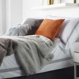 Orange Velvet Cushion Boutique Feather Filled Pillow - 45 X 45cm - thumbnail 3