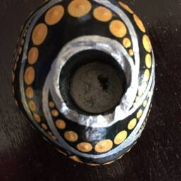Candle Holder Mandalastein Unique Hand Painted - thumbnail 2