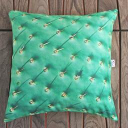 Pillow Cactus Cover Velvet 18 X18 Inches Invisible Zipper Very Soft Touch - thumbnail 3