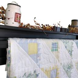 Quilt Rack For The Wall/Blanket Hanger & Tapestry Bathroom Towel Bar 42 - thumbnail 2