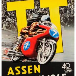 Reprint Of A Vintage 1965 Dutch Tt Racing Event Poster - thumbnail 3