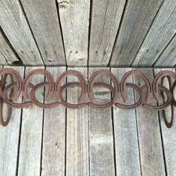 Boot Rack, Horseshoe Cowboy Organizer, Decor, Art, Holder, Rustic Southern Decor - thumbnail 4