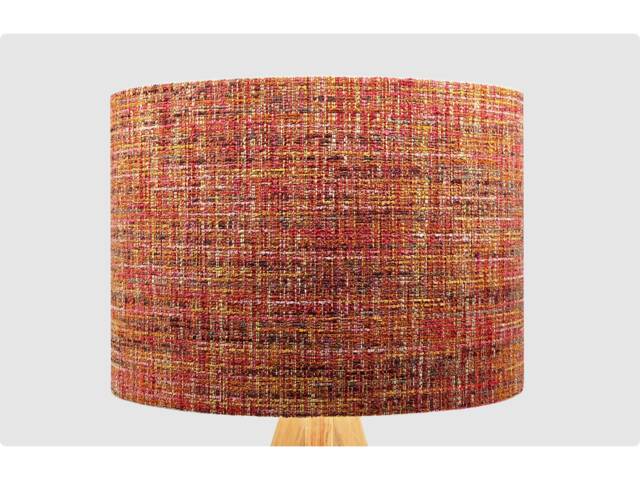 Dark Burnt Orange Woven Fabric Lampshade, Table Floor Lamp/Ceiling Pendant Small Medium Large, 20cm 25cm 30cm 35cm 40cm Light Shade - image 1