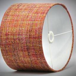Dark Burnt Orange Woven Fabric Lampshade, Table Floor Lamp/Ceiling Pendant Small Medium Large, 20cm 25cm 30cm 35cm 40cm Light Shade - thumbnail 3
