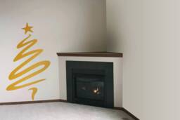 Funky Christmas Tree Wall Decal/Sticker For Living Room Decor Removable Wall Art Stylish Tree