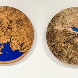 Handmade Plymouth Harbour Tide Clock - Resin Nautical Wall Art - thumbnail 2
