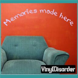 Memories Made Here - Vinyl Wall Decal Quotes Sticker Playroomquotes24Et - thumbnail 1