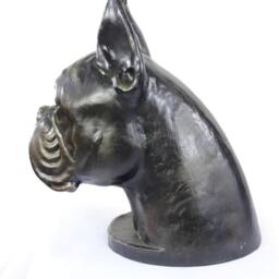 Boxer - Cropped, Dog Big Head Statue, Limited Edition, Artdog - thumbnail 4