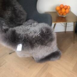 Heather , Lavender, Dusky Lilac Genuine Sheepskin Rug, Long Rug Neutral Tug, Interior Decor Accessories - thumbnail 2