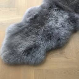 Heather , Lavender, Dusky Lilac Genuine Sheepskin Rug, Long Rug Neutral Tug, Interior Decor Accessories - thumbnail 4