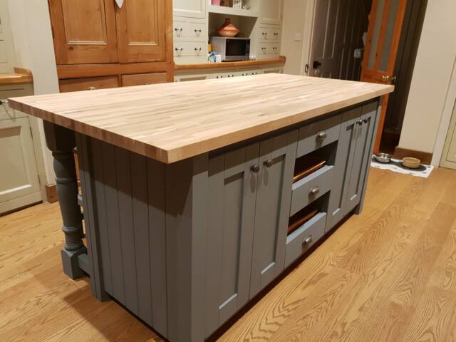 Bespoke Farmhouse Kitchen Island - The Rye - image 1