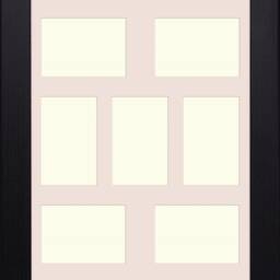 Multi Photo Frame - Black Wooden Effect, Holds 7 6x4 Photos - thumbnail 2