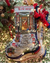 Embroidered Christmas Stockings Personalized Xmas Stocking Dimensions Gold Collection All Hearts Come Home Stocking