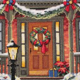 Embroidered Christmas Stockings Personalized Xmas Stocking Dimensions Gold Collection All Hearts Come Home Stocking - thumbnail 3
