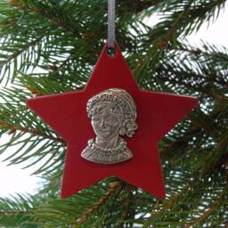 Jane Austen Christmas Decoration - Pride & Prejudice Ornament Book Lover Unique Decor - thumbnail 2