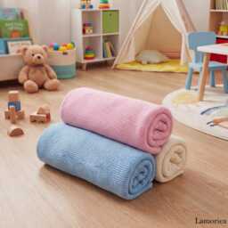Personalized Name Yarn Embroidered Baby Blanket, Custom Gift - 80x100cm - thumbnail 3