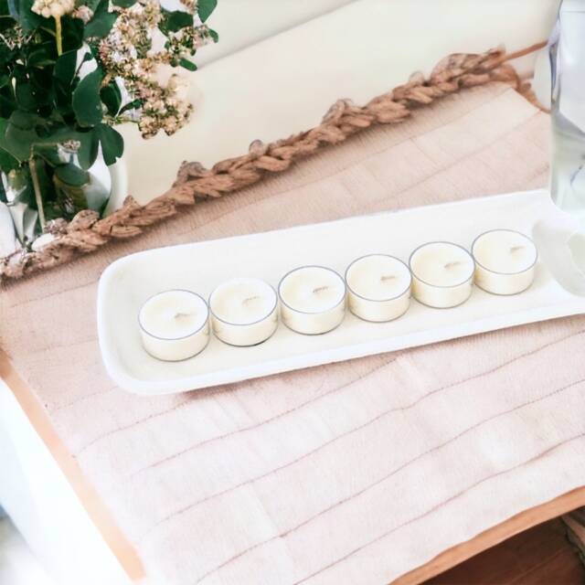 Soy Wax Unscented Tea Lights Bulk Candle Pack, Home Decor - image 1
