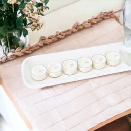 Soy Wax Unscented Tea Lights Bulk Candle Pack, Home Decor - thumbnail 1