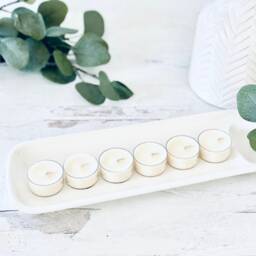 Soy Wax Unscented Tea Lights Bulk Candle Pack, Home Decor - thumbnail 4