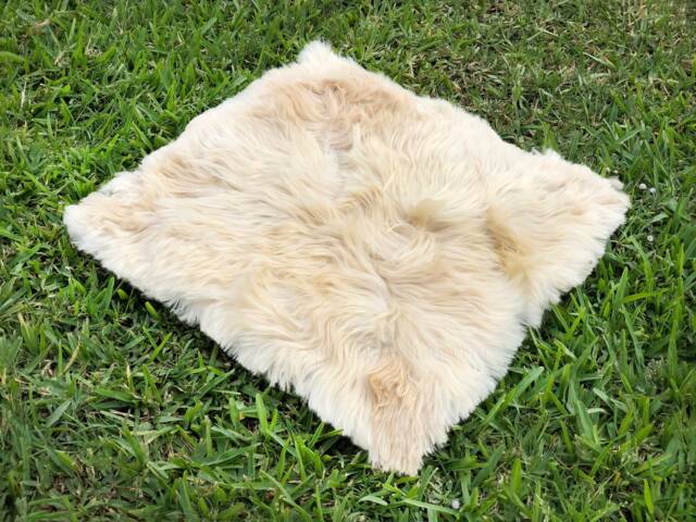 Handmade Baby Alpaca Fur Cushion Cover - 15.7 - image 1
